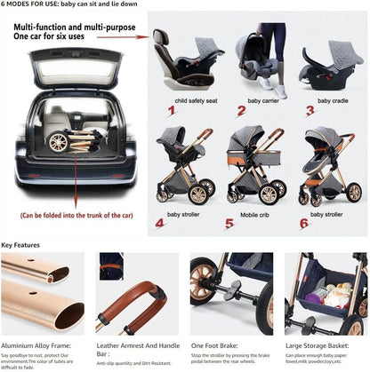 Luxury 3 in 1 Baby Travel System - DigitalDealHeaven DigitalDealHeaven