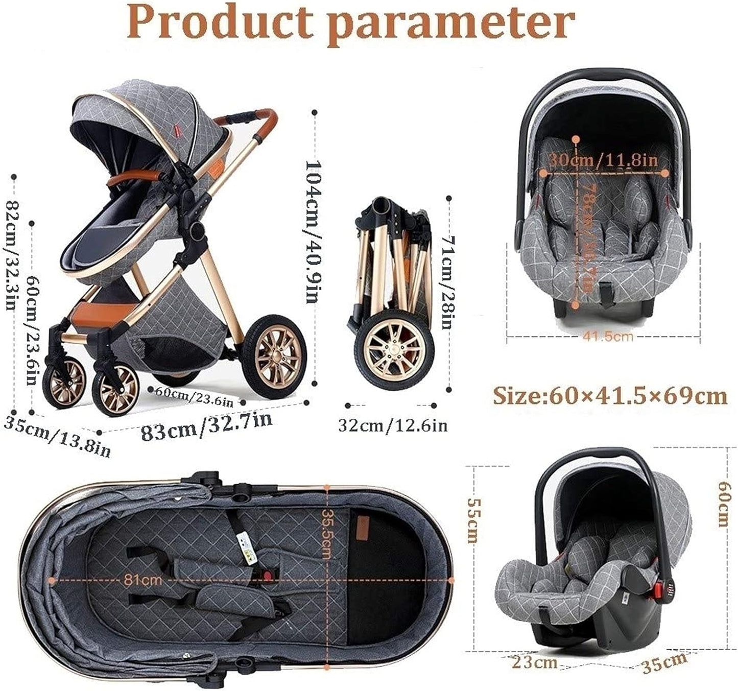 Luxury 3 in 1 Baby Travel System - DigitalDealHeaven DigitalDealHeaven