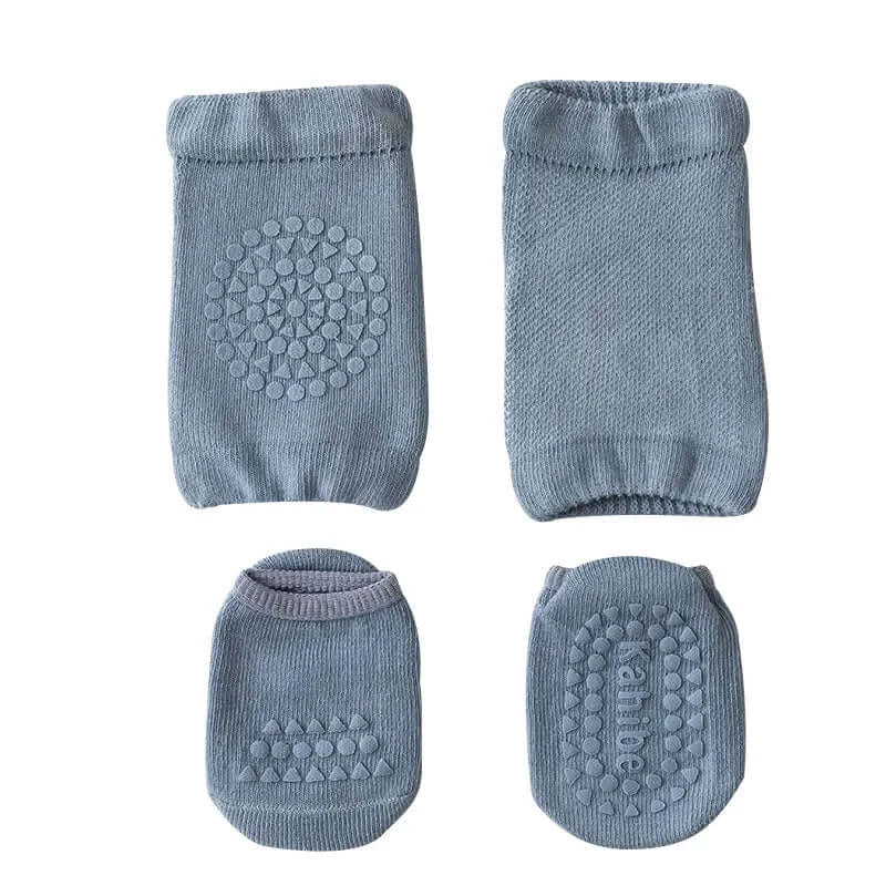 Anti Slip Baby Knee Pads Socks Set - DigitalDealHeaven Blue / S(0-1Year) DigitalDealHeaven