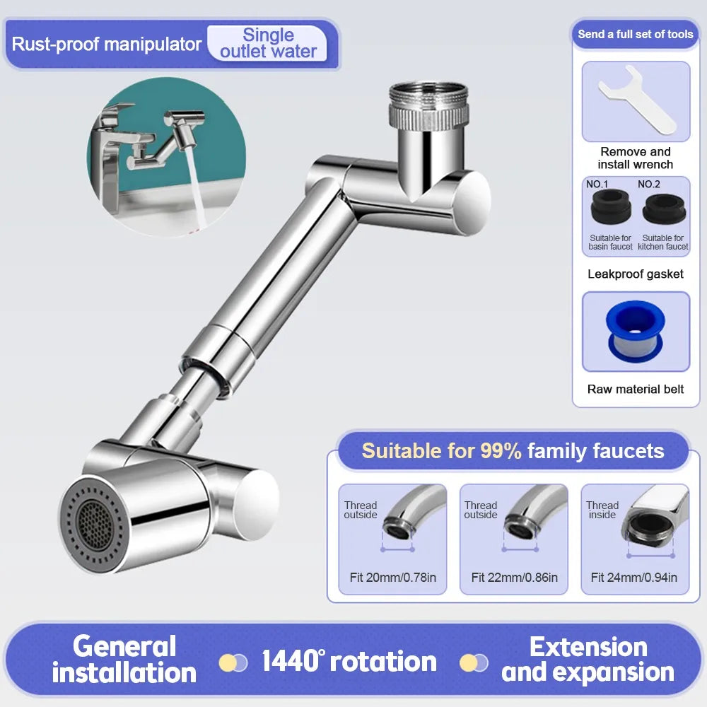 Rotatable Metal Bathroom Tap - DigitalDealHeaven DigitalDealHeaven