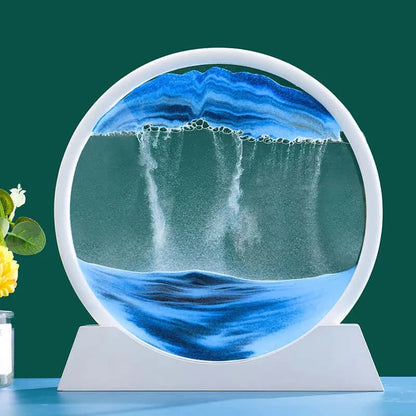 3D Moving Sand Art Picture - DigitalDealHeaven White Base-Blue / 12 inch DigitalDealHeaven