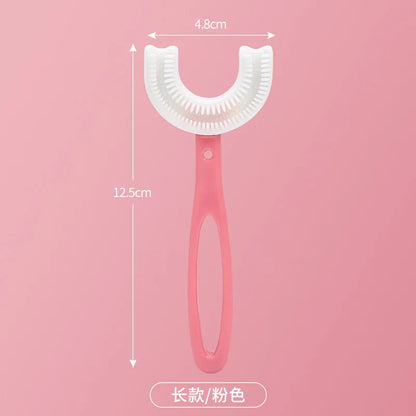 Children 360 Degree U-shaped Silicone Toothbrush - DigitalDealHeaven DigitalDealHeaven