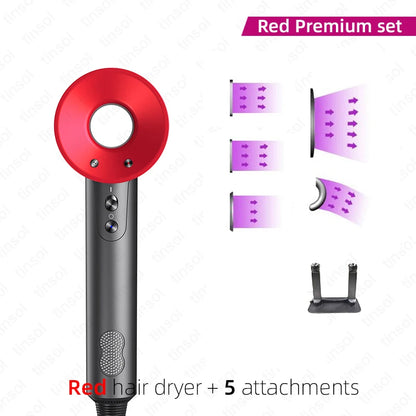 Professional Quick Dry Hair Dryer - DigitalDealHeaven Rad 5 Attachments / us DigitalDealHeaven