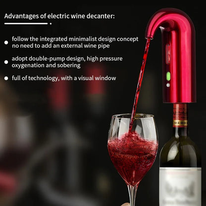 Wine Decanter Dispenser Pump Automatic USB Rechargeable - DigitalDealHeaven DigitalDealHeaven