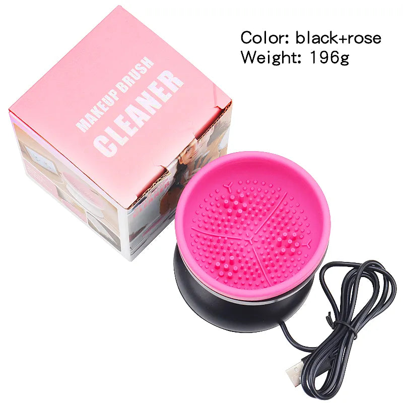 Portable USB Makeup Brush Cleaner - DigitalDealHeaven black rose DigitalDealHeaven