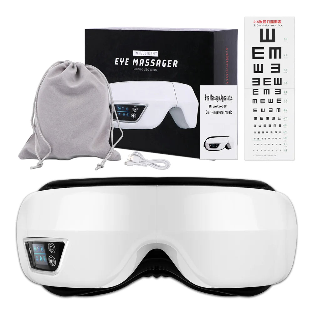 Eye Massager 6D Smart Airbag Vibration Eye Care - DigitalDealHeaven with Box DigitalDealHeaven