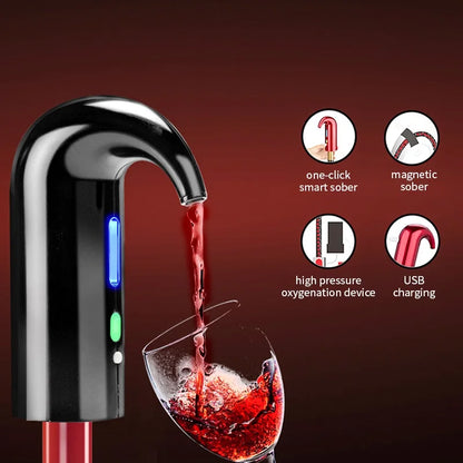 Wine Decanter Dispenser Pump Automatic USB Rechargeable - DigitalDealHeaven DigitalDealHeaven