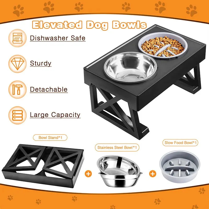 Dog Double Elevated Bowls Stand - DigitalDealHeaven DigitalDealHeaven