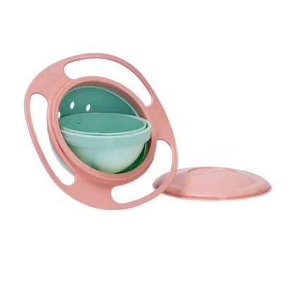 360 Rotate Spill-Proof Bowl - DigitalDealHeaven Light Pink DigitalDealHeaven