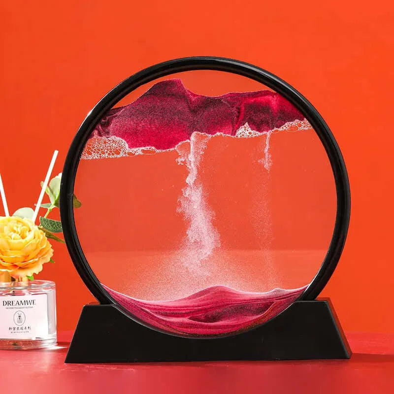 3D Moving Sand Art Picture - DigitalDealHeaven Black Base-Pink / 12 inch DigitalDealHeaven