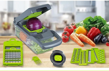 12 in 1 Multi-functional Vegetable Slicer Cutter Shredders Slicer With Basket - DigitalDealHeaven DigitalDealHeaven