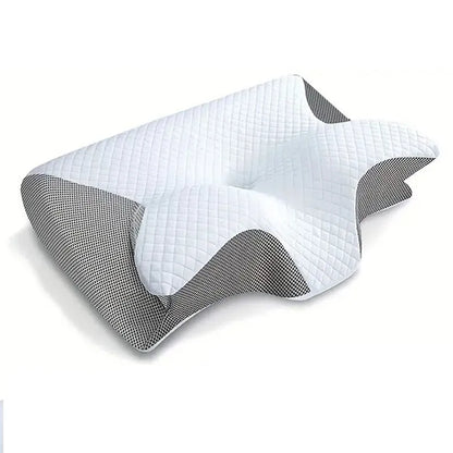 Butterfly Sleep Memory Neck Pillow - DigitalDealHeaven Light Gray DigitalDealHeaven