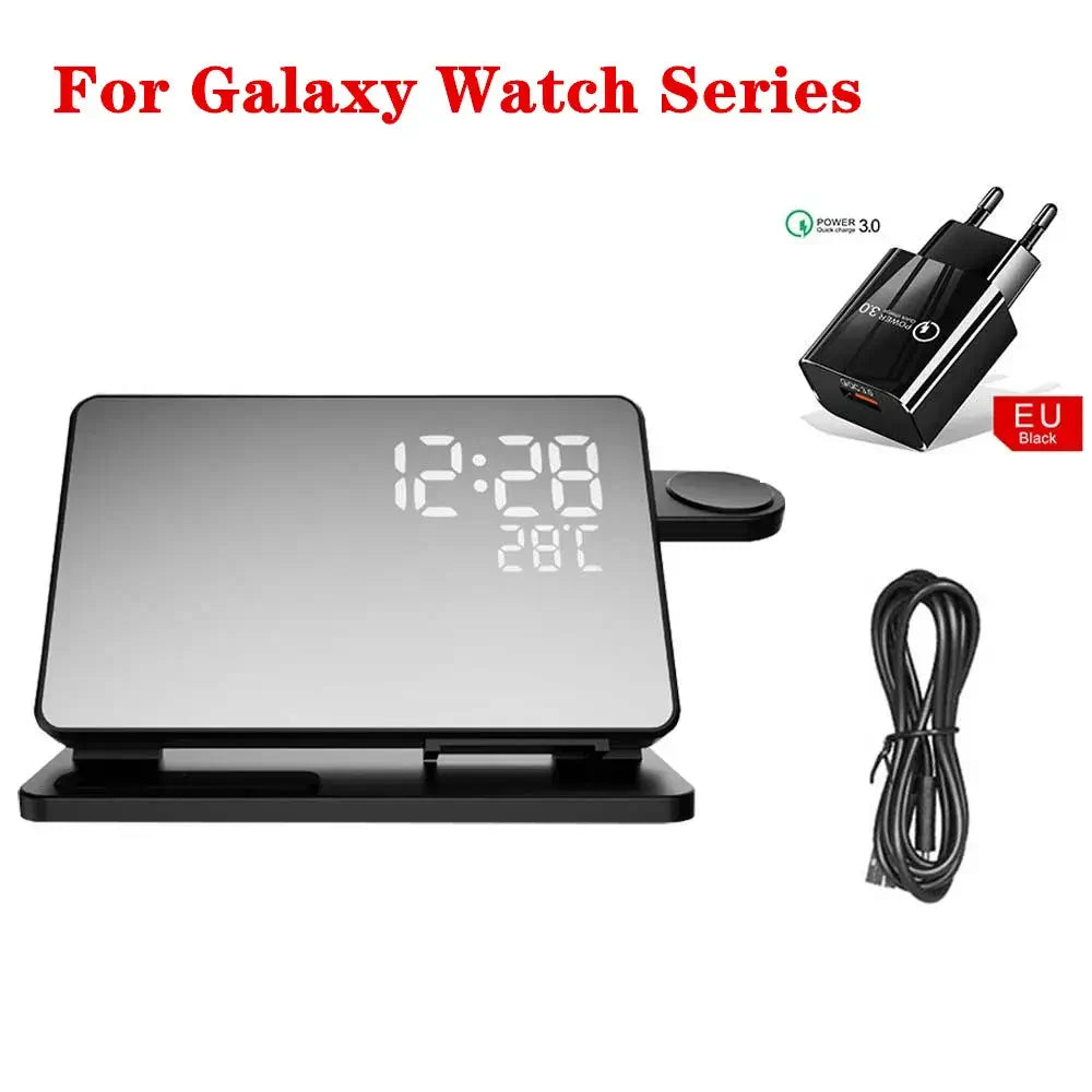 Samsung Galaxy 4 in 1 Wireless Charger - DigitalDealHeaven Black EU Plug DigitalDealHeaven