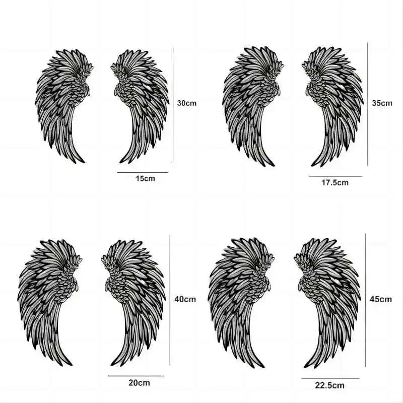 Metal Angel Wings Wall Art With Led Lights - DigitalDealHeaven DigitalDealHeaven