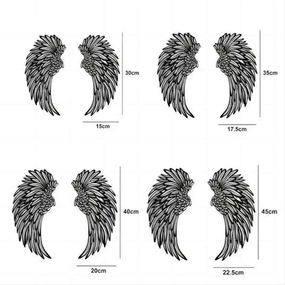 Metal Angel Wings Wall Art With Led Lights - DigitalDealHeaven DigitalDealHeaven