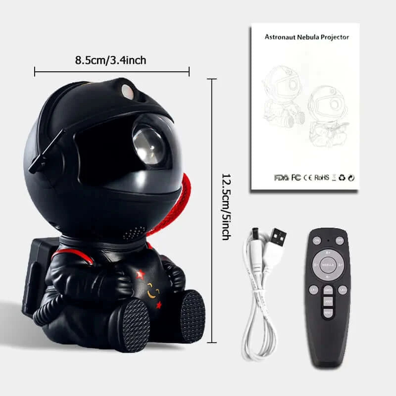 Astronaut Space Projector Light - DigitalDealHeaven Black with Star DigitalDealHeaven