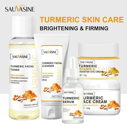 Turmeric Face Skin Care Set - DigitalDealHeaven Turmeric 5 pcs Set DigitalDealHeaven