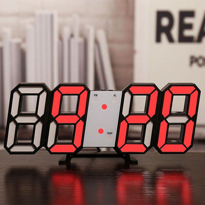 3D LED Digital Clock - DigitalDealHeaven Black & Red DigitalDealHeaven