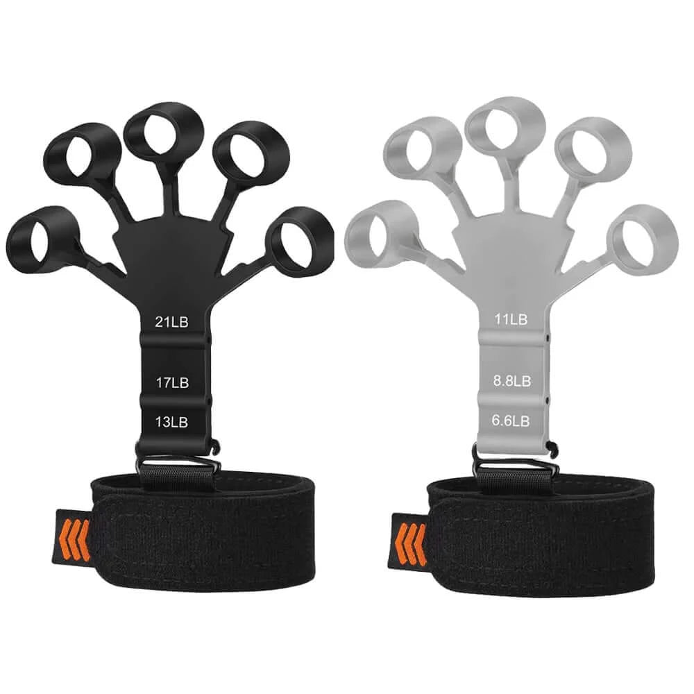 Finger Gripper Hand Strengthener - DigitalDealHeaven 2pcs black & grey DigitalDealHeaven