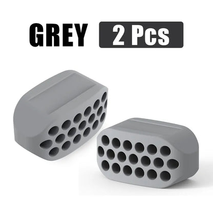 Silicone Jaw Exerciser - DigitalDealHeaven GREY 2 PCS DigitalDealHeaven