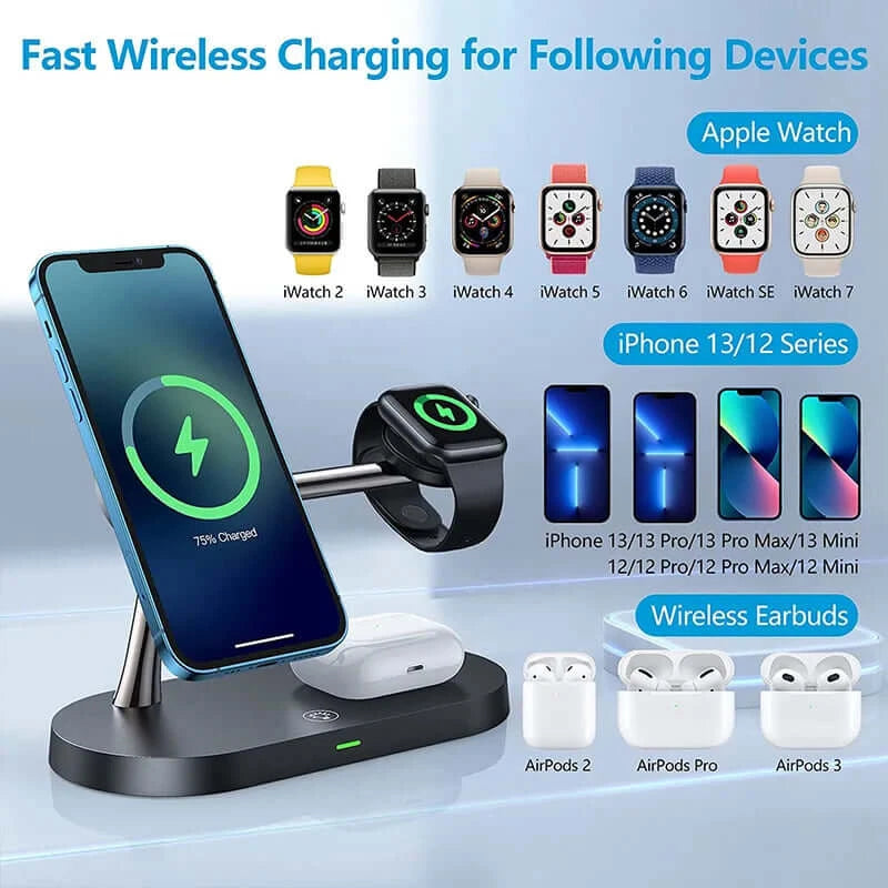 3 in 1 Wireless Magnetic iPhone Charger - DigitalDealHeaven DigitalDealHeaven