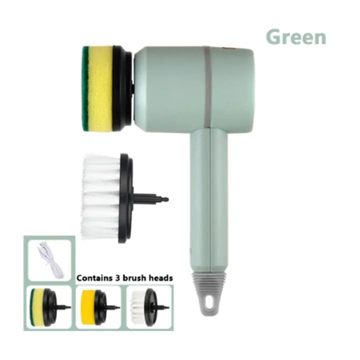 USB Rechargeable Electric Cleaning Brush - DigitalDealHeaven USB / Green DigitalDealHeaven