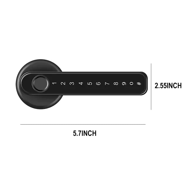 Secure Touch Elite Fingerprint Door-lock - DigitalDealHeaven Black APP DigitalDealHeaven