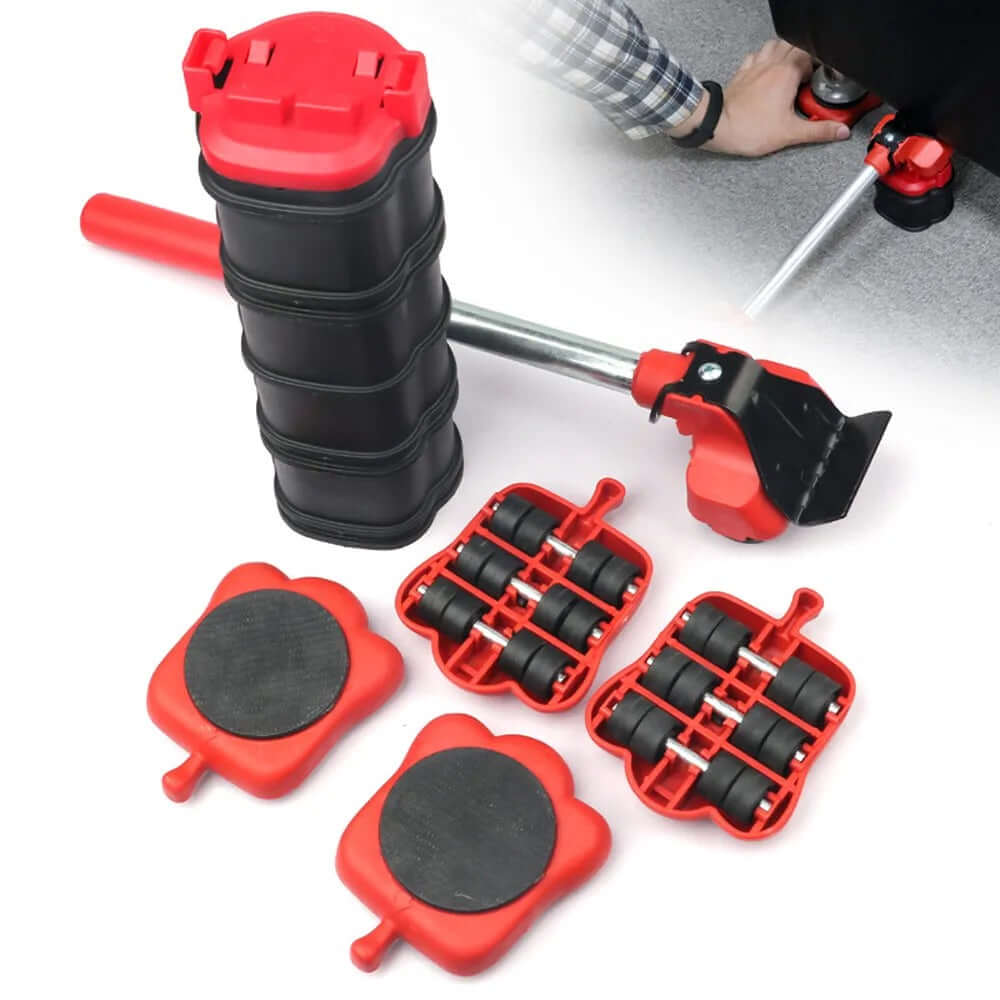 5-Piece Furniture Moving Transport Roller Set - DigitalDealHeaven DigitalDealHeaven